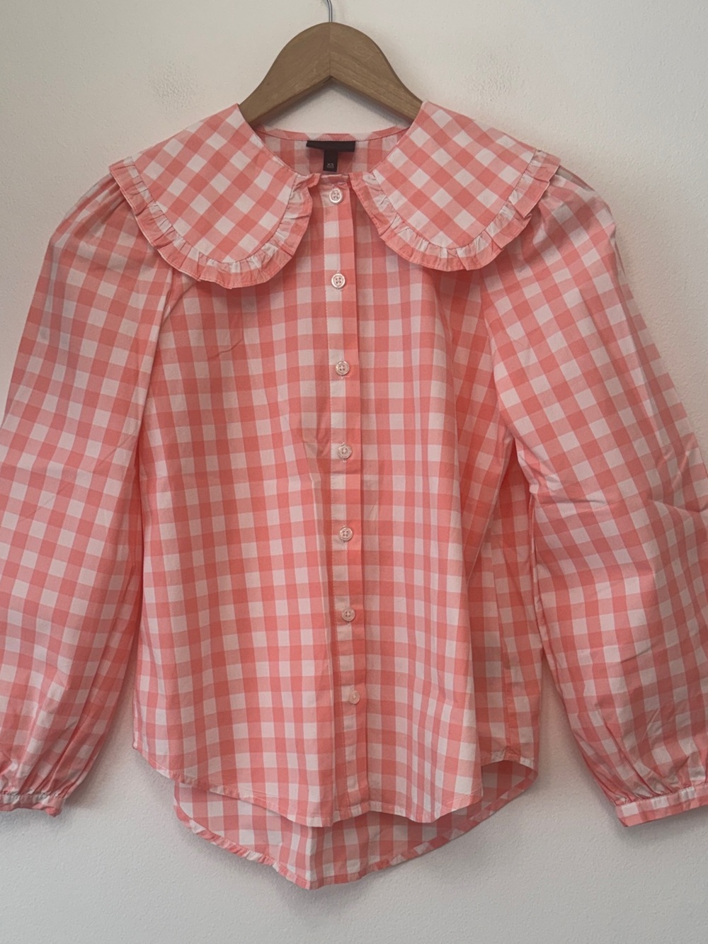 Who What Wear Pink & White Checkered Top